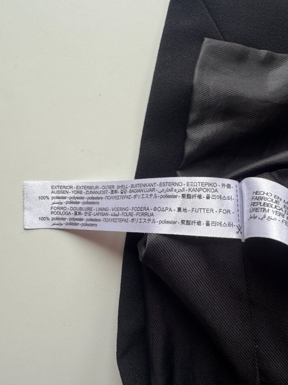 ZARA Black Crepe Double Breasted Oversized Cocoon Blazer Suit Jacket, Size M - Picture 12 of 12